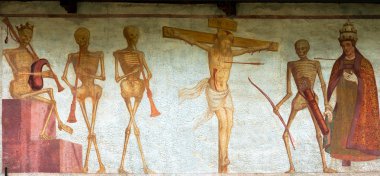 Ürkütücü dans - Pinzolo Trento İtalya fresco