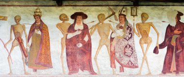Ürkütücü dans - Pinzolo Trento İtalya fresco