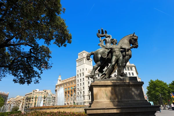 Placa de Catalunya - Barcellona Spagna — Foto Stock