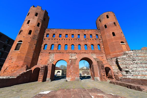 Porta Palatina - Torino, Włochy — Zdjęcie stockowe