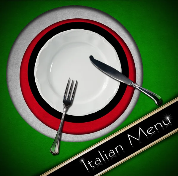 Italian Restaurant Menu Design — Stock Photo, Image