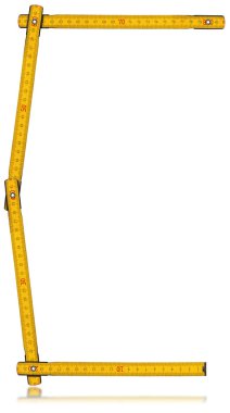 Yazı tipi C - eski sarı metre cetvel