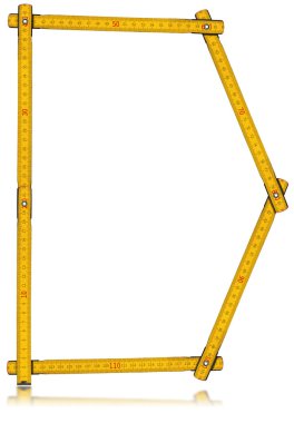 Yazı tipi D - eski sarı metre cetvel