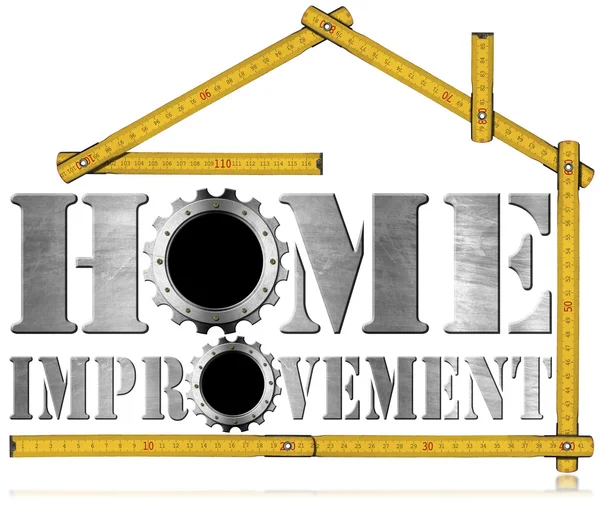 Home Improvement Symbol with Gears — Stock Photo, Image