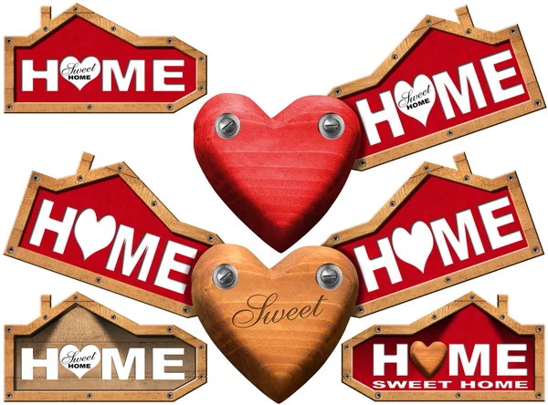 Home Sweet Home - Conjunto de etiquetas — Foto de Stock