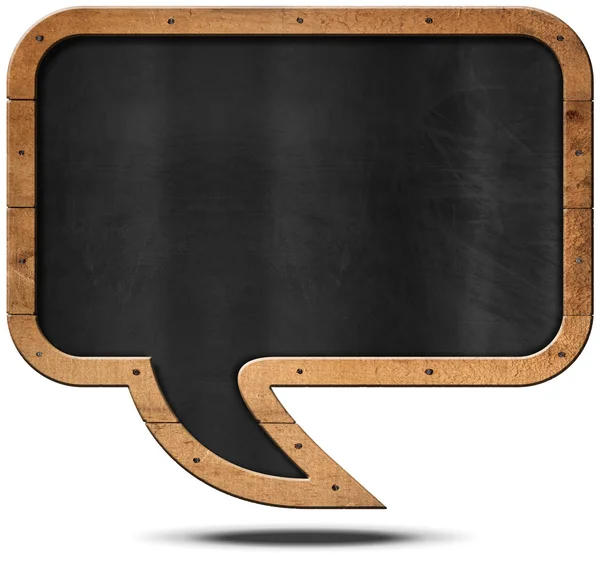 Blackboard - Speech Bubble Shaped — Stock Photo, Image