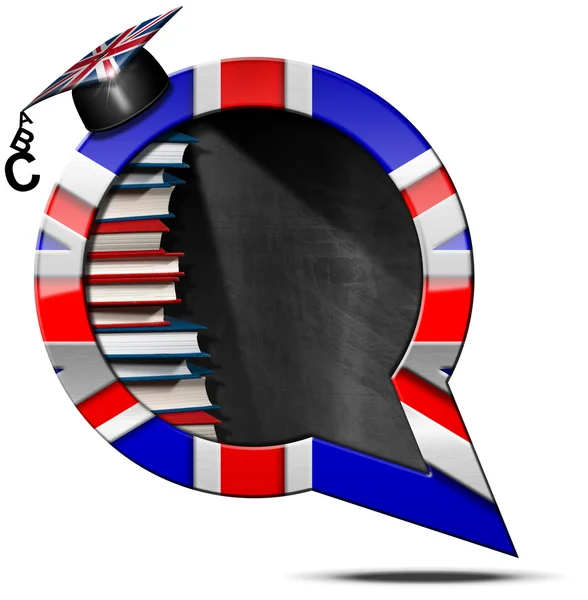 Imparare l'inglese - Uk Speech Bubble — Foto Stock