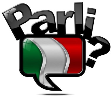 Parli Italiano - konuşma balonu