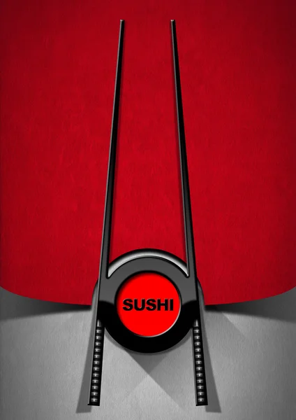Design de menu de sushi — Fotografia de Stock