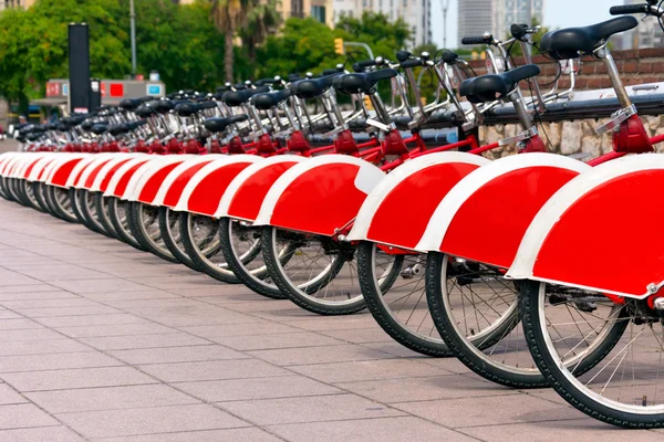Bike Sharing in Barcelona Spain — Stock Photo, Image