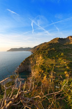 Ligurya kıyı şeridi - Cinque Terre İtalya