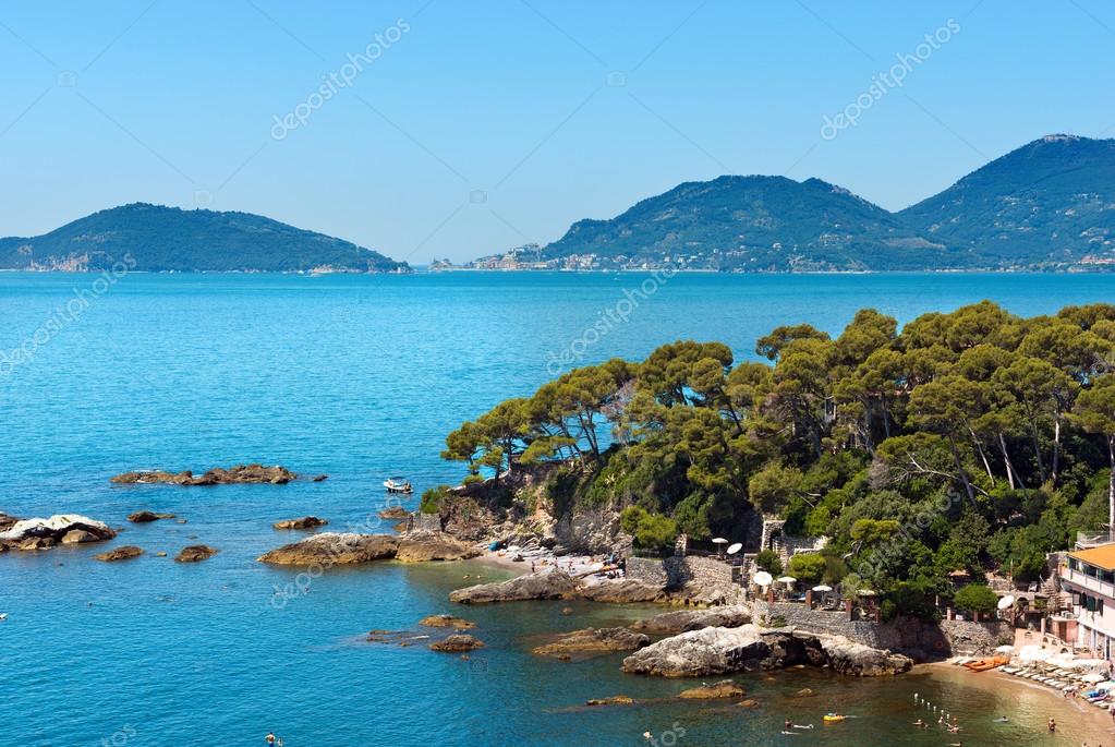 Spiaggia Di Fiascherino Golfo Dei Poeti Liguria Foto
