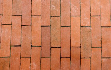 Kahverengi tuğla ile eski zemin