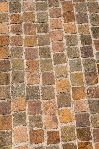 Suelo de piedra de pórfido - Sanpietrini o sampietrini — Foto de Stock