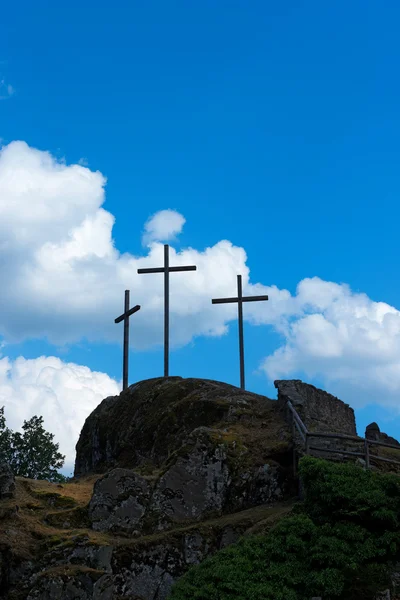 木製の十字架 - イタリア アルプス — ストック写真 © catalby