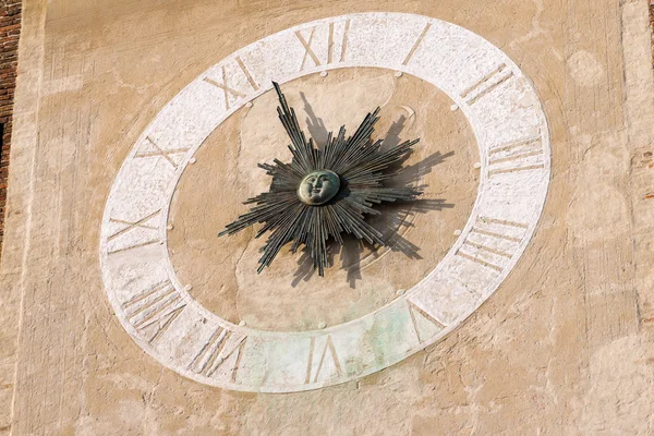 Detalj av Clock Tower - Treviso Italien — Stockfoto