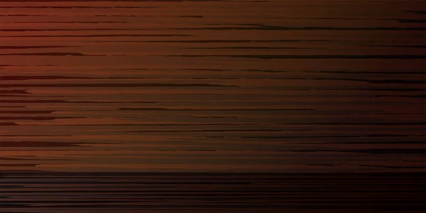 Texturiertes dunkles leeres Holzbrett. Abstrakter horizontaler brauner Hintergrund. Vektorillustration — Stockvektor