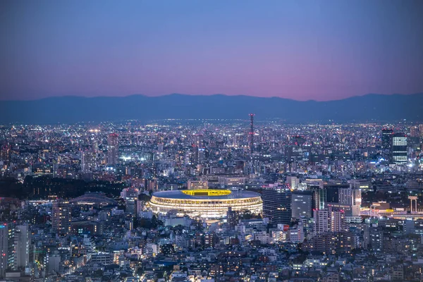 Tokyo Japan Листопада 2019 Overhead Air View New National Stadium — стокове фото
