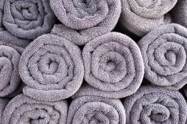 Rolled up bath towels — Stock Photo, Image