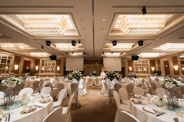 Configuração do banquete de casamento no Conrad Centennial Singapore — Fotografia de Stock