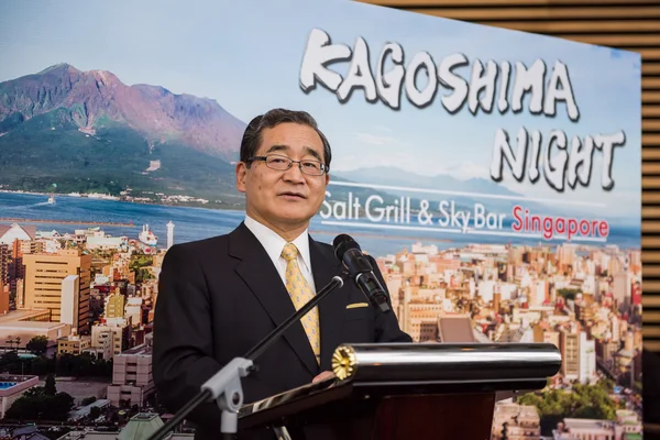 Discurso de abertura de Yuichiro Ito, governador de Kagoshima, Japão — Fotografia de Stock