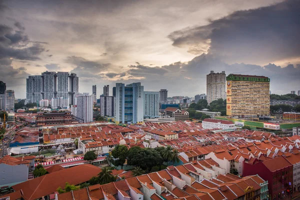 Vue panoramique de la zone Chinatown - Singapour — Photo