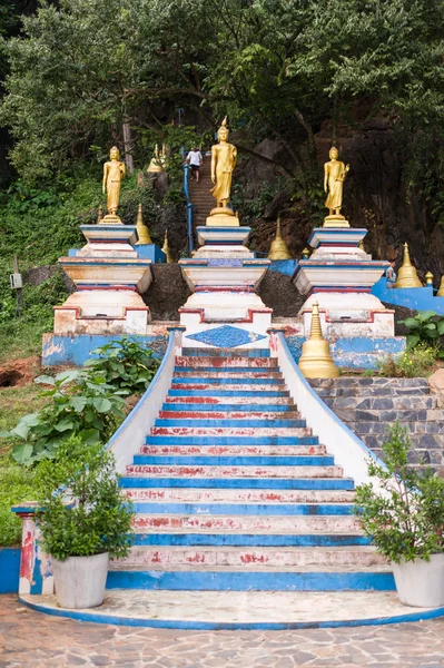 Statue buddiste al Tempio delle Grotte di Tigre — Foto Stock