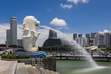 Merlion Simgesel Yapı binalar