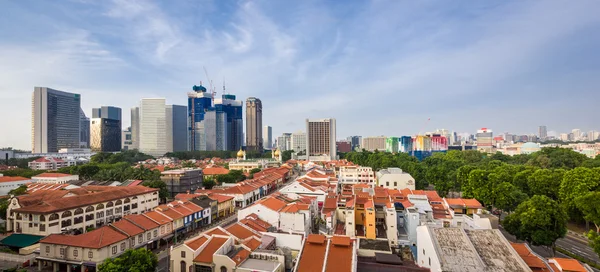 Morgen singapore Stadt Ansicht — Stockfoto