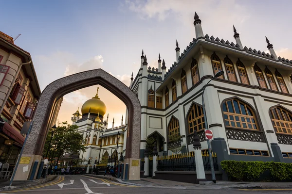 Sultan Mosque sunset — Stock Photo, Image