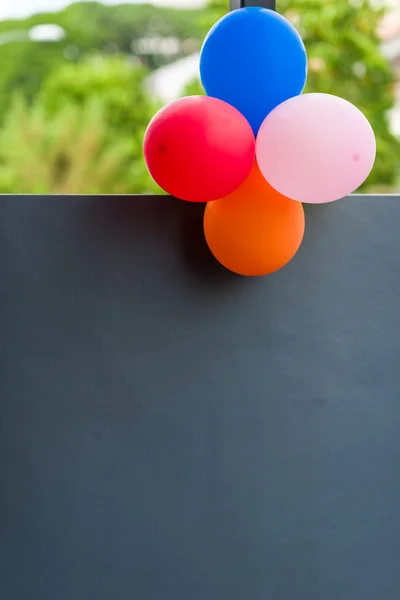 Colourful balloon decor