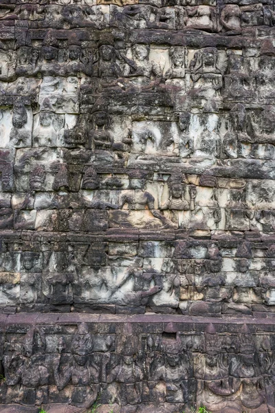 Historical Architectural Designs Elephants Terrace Leper King Terrace Angkor Thom — Stock Photo, Image