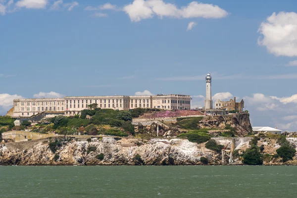 Zár megjelöl kilátás Alcatraz-sziget — Stock Fotó