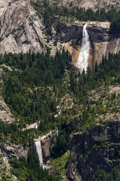 Aerial of Nevada Falls y Vernal Fall —  Fotos de Stock