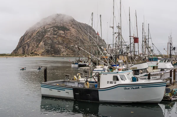 Mañana brumosa en Morro Bay — Foto de Stock