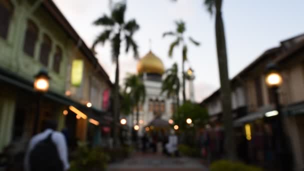 Tourist destination Arab Street — Stock Video