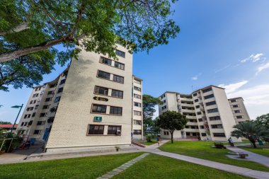 Historical public housing at Dakota in Singapore clipart