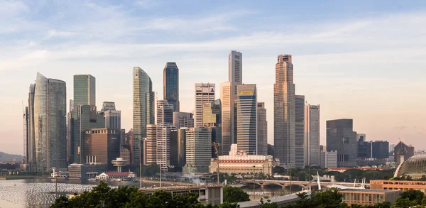 Sunrise of Singapore skyline - Stock-foto