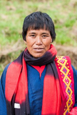 Bhutan geleneksel giysiler içinde kadın kıdemli