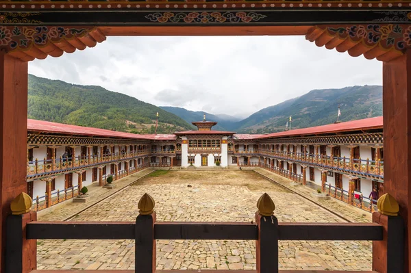 Nunnery architecture in Bumthang, Bután — Foto de Stock