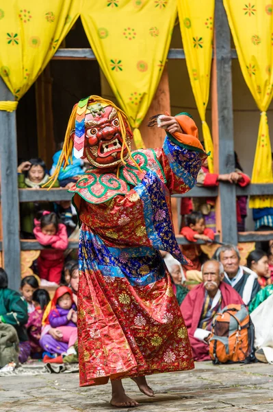 Traditionella maskdans — Stockfoto