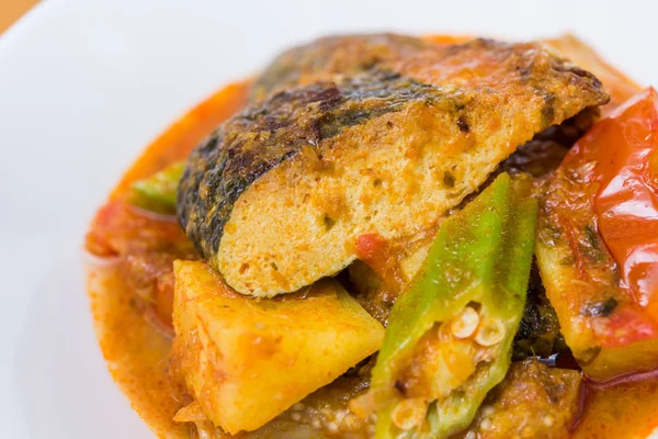 Pesce assam vegetariano malese — Foto Stock