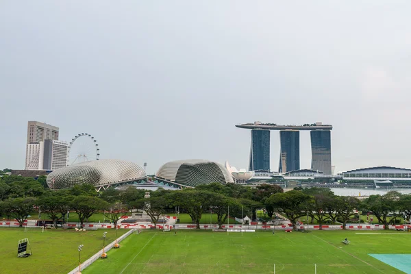 Landmark Marina Bay Sands Hotel — Stock Photo, Image