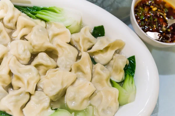 Vegetarian Chinese meat dumplings — Stock Photo, Image