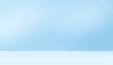 Beton duvarında yaprakların gölgesi olan boş mavi oda stüdyosu ve ürün sunumu için zemin. Güneş ışığı etkisi gölgesi. Minimum kış arkaplanı. Kozmetik, güzellik ve moda galerisi.