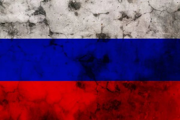 Old Grunge Flag Russia — Stock Photo, Image