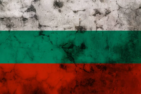 Bulgaria Vlag Met Zwarte Vlekken — Stockfoto