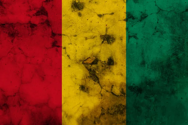 Antigua Bandera Grunge Guinea —  Fotos de Stock