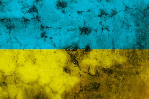 Bandera Grunge Del País Europeo Ucrania —  Fotos de Stock