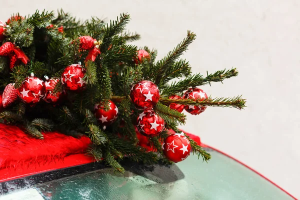 Decoraciones Bombilla Para Navidad Festival Año Nuevo Coche Retro — Foto de Stock